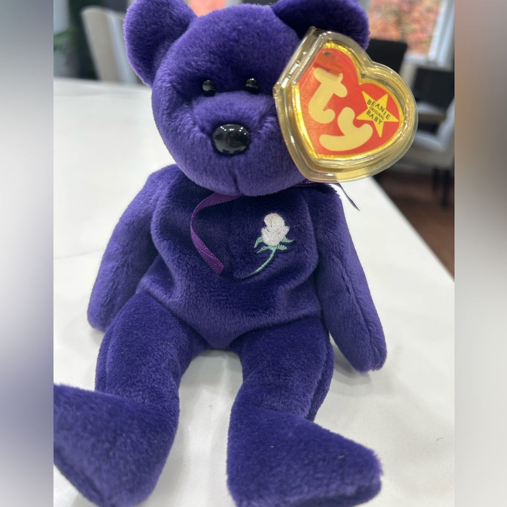 Extremely Rare Princess Diana Beanie Babie with errors and tush tag stamp